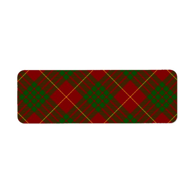 Cameron tartan red green plaid (Front)