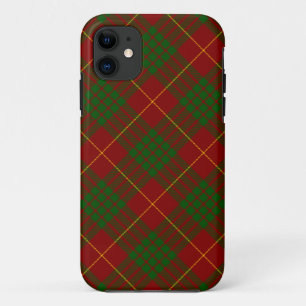 Cameron tartan red green plaid iPhone 11 case