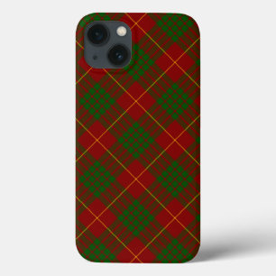 Cameron tartan red green plaid iPhone 13 case