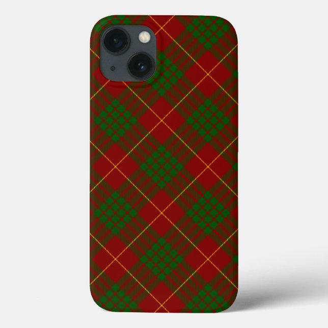 Cameron tartan red green plaid Case-Mate iPhone case (Back)