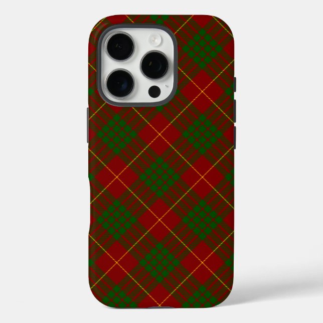 Cameron tartan red green plaid Case-Mate iPhone case (Back)