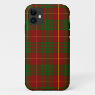 Cameron tartan red green plaid iPhone 11 case
