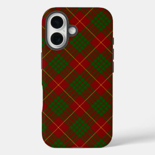 Cameron tartan red green plaid iPhone 16 case