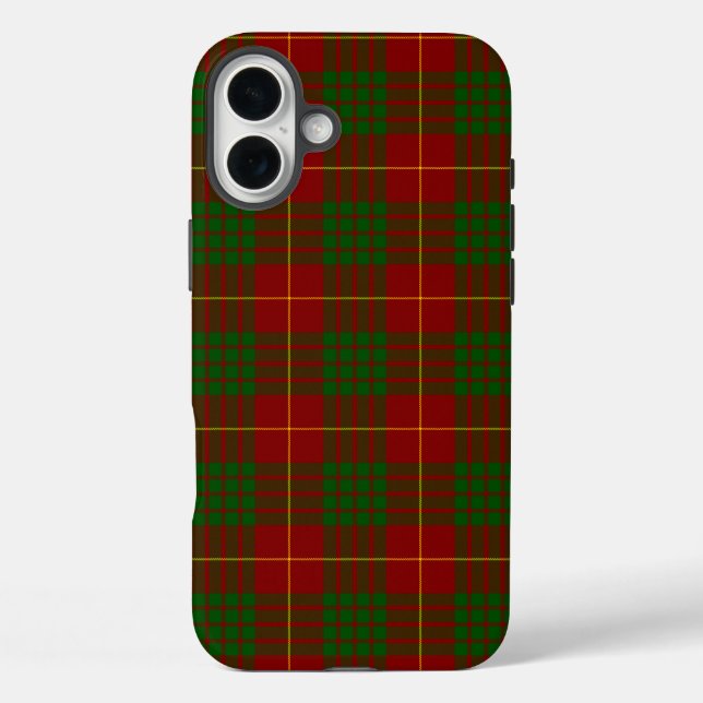 Cameron tartan red green plaid Case-Mate iPhone case (Back)