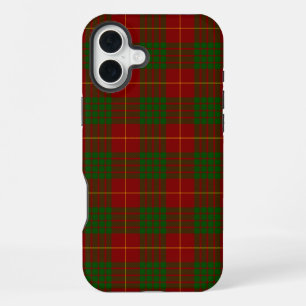 Cameron tartan red green plaid iPhone 16 plus case
