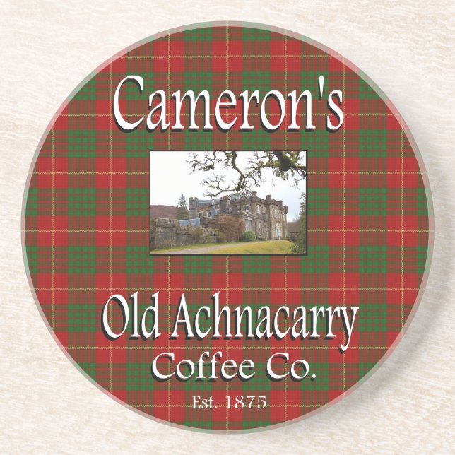 Cameron's Old Achnacarry Coffee Co. Coaster (Front)