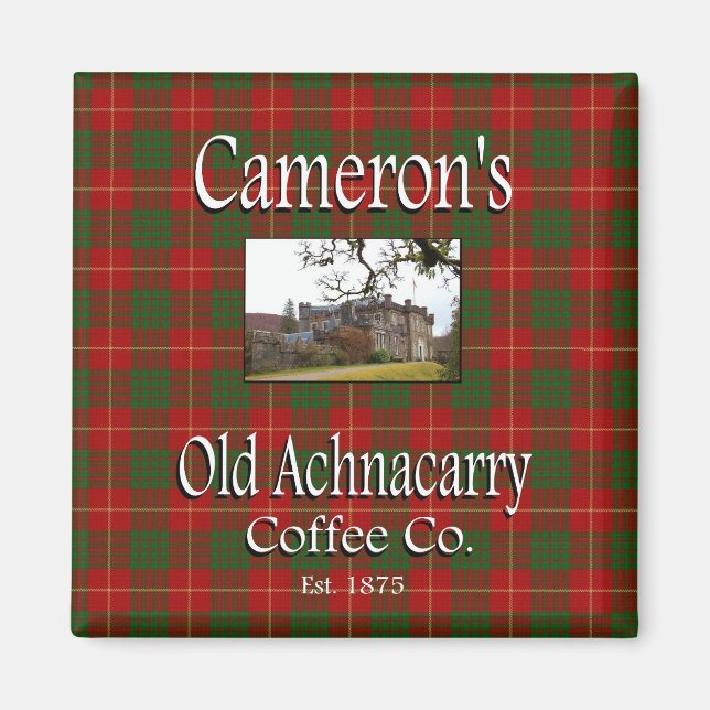 Cameron's Old Achnacarry Coffee Co. Magnet (Front)