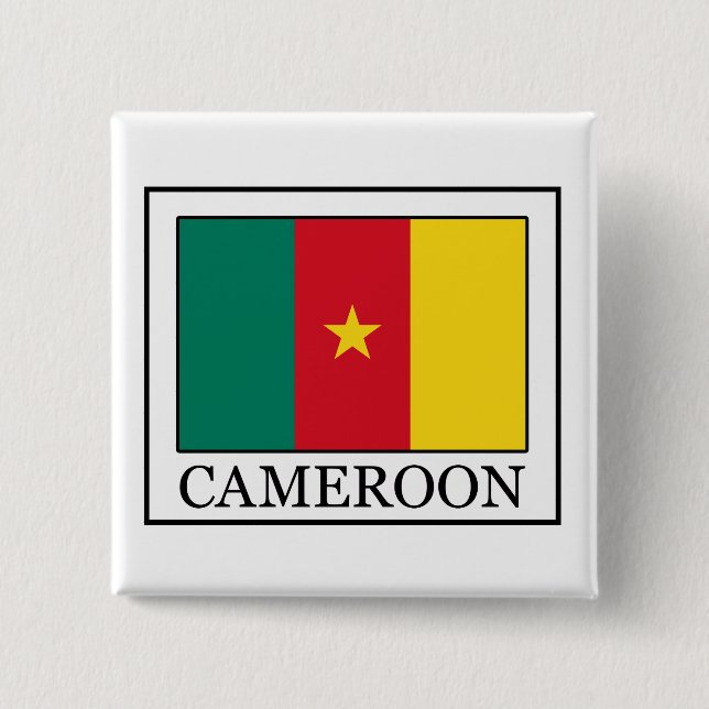Cameroon 15 Cm Square Badge (Front)