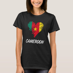 Cameroon Cameroonian Flag Proud Heart Love Flag Me T-Shirt