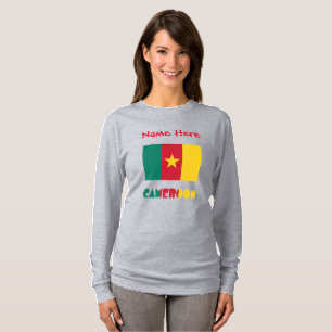 Cameroon Cameroonian Flag Red Personalised T-Shirt