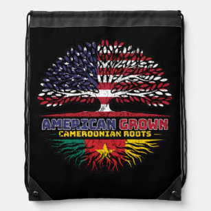 Cameroon Cameroonian US American USA United States Drawstring Bag