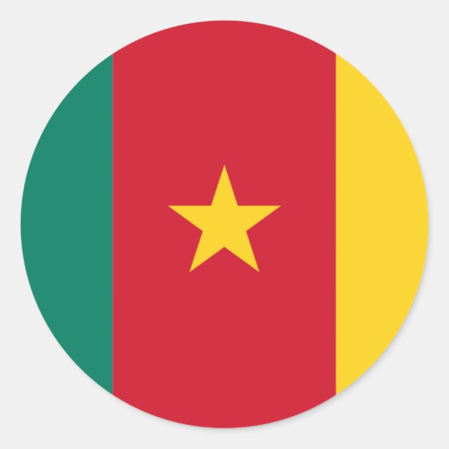 cameroon classic round sticker (Front)