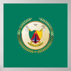 Cameroon Coat of Arms Poster