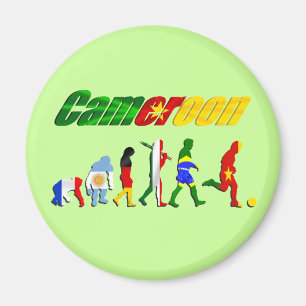 Cameroon Evolution of football gifts Magnet