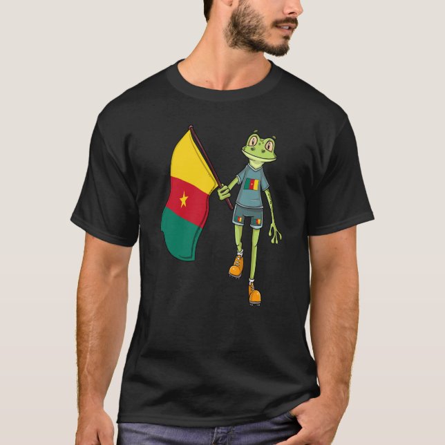 Cameroon Fan Frog T-Shirt (Front)