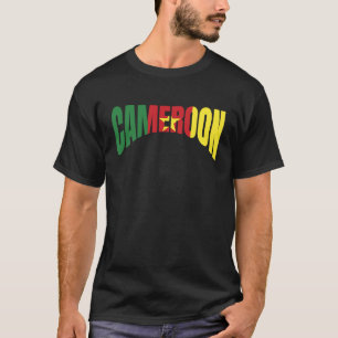 Cameroon  flag Africa patriotic hikers backpackers T-Shirt