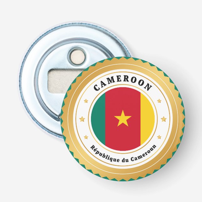 Cameroon Flag Bottle Opener (Front)