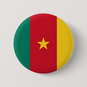 Cameroon Flag Button