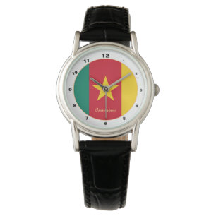 Cameroon Flag & Cameroon trendy fashion /design Watch