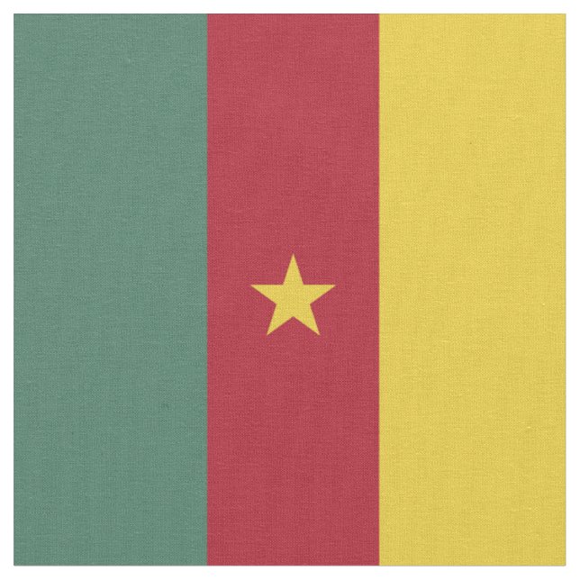 Cameroon flag fabric (Close Up)
