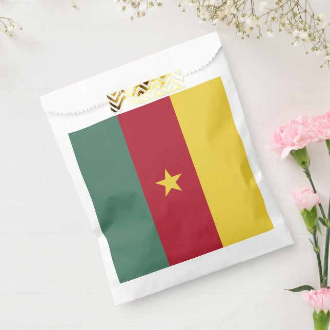 Cameroon flag favour bags (Sealed)