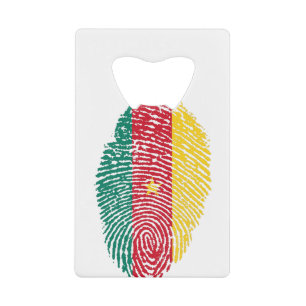 Cameroon Flag Fingerprint Country Pride