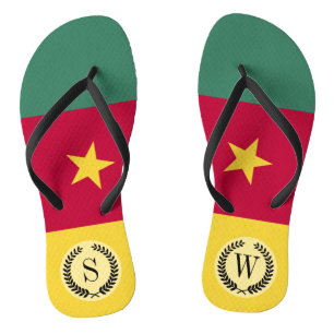 Cameroon Flag Flip Flops