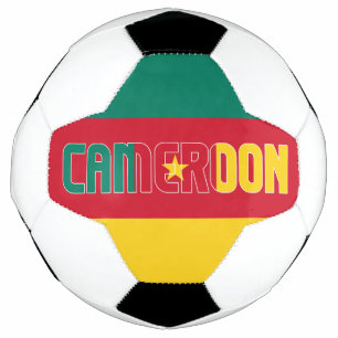 Cameroon Flag Green Red Yellow Tricolor Patriotic Football