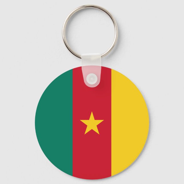 Cameroon Flag Key Ring (Front)