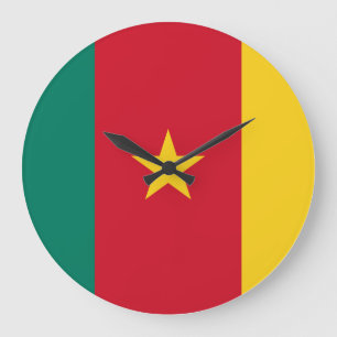 Cameroon Flag Large Clock