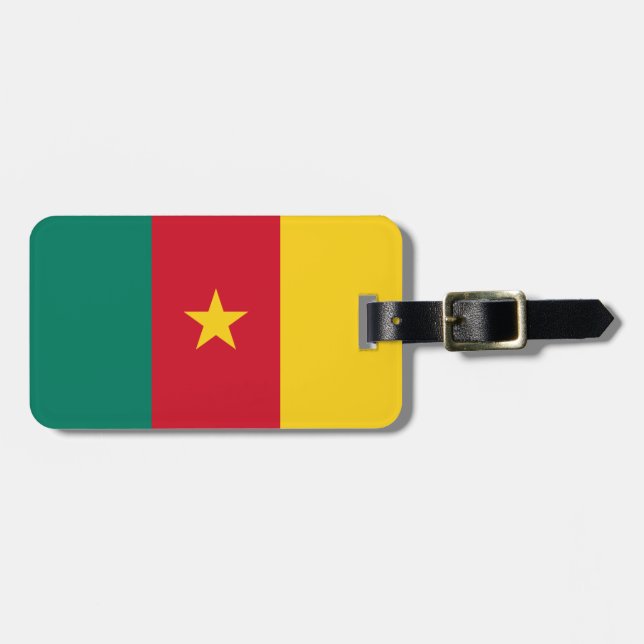 Cameroon flag Luggage Tag (Front Horizontal)