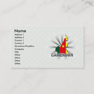 Cameroon Flag Map 2.0 Business Card