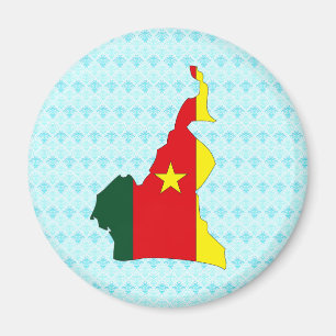 Cameroon Flag Map full size Magnet