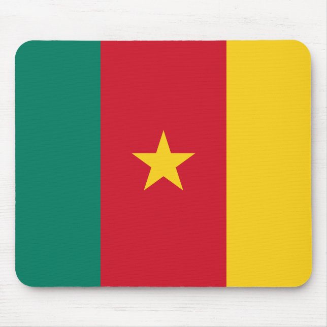Cameroon Flag Mouse Mat (Front)