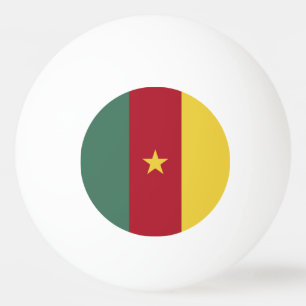 Cameroon flag ping pong ball