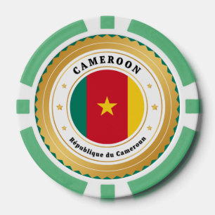 Cameroon Flag Poker Chips