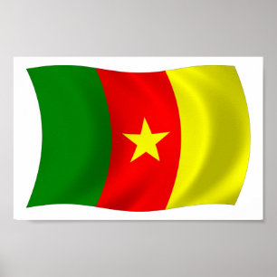 Cameroon Flag Poster Print