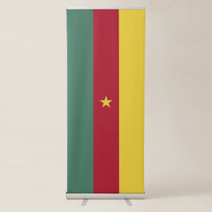 Cameroon flag retractable banner