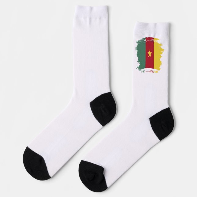 Cameroon flag socks (Left)