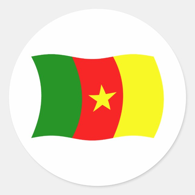 Cameroon Flag Sticker (Front)