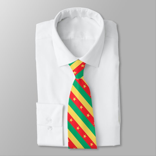 Cameroon Flag Tie (Tied)