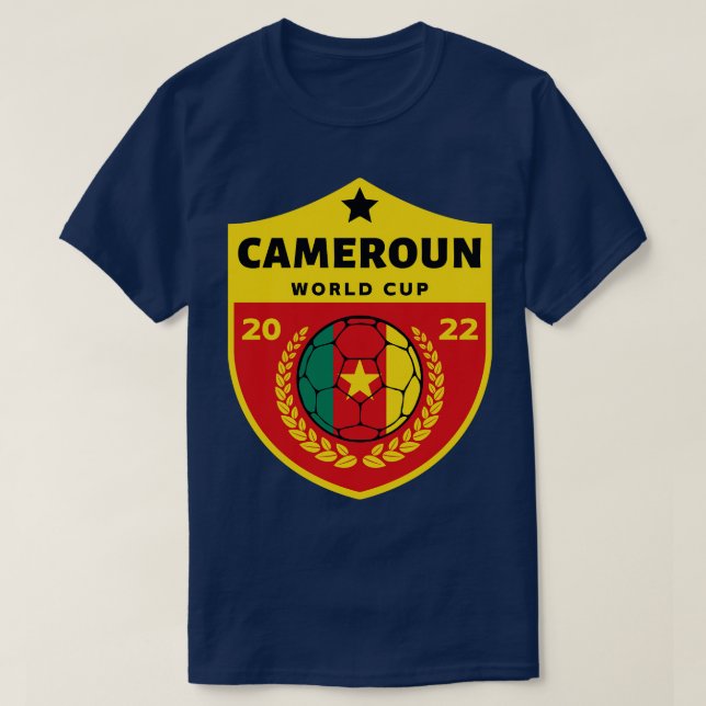Cameroon Football T-Shirt (Design Front)