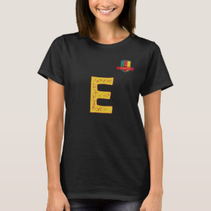 Cameroon Human-Flag Group Letter E Cameroon T-Shirt