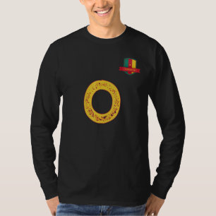 Cameroon Human-Flag Group Letter O Cameroon T-Shirt