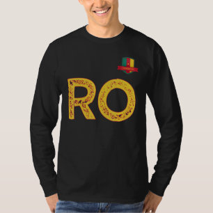 Cameroon Human-Flag Group Letter R and O Cameroon T-Shirt