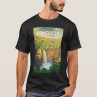 Cameroon Illustration Travel Art Vintage