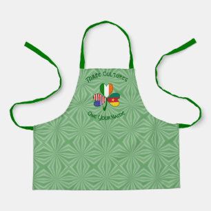 Cameroon Irish USA Flags Shamrock Personalised Kid Apron