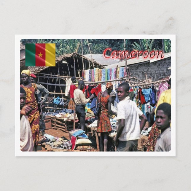 Cameroon - Market - Postcard (Front)
