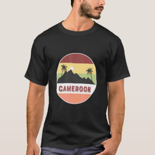 Cameroon Mountain And Palms T-Shirt