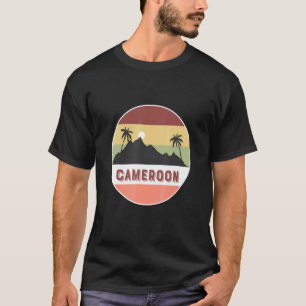 Cameroon Mountain And Palms T-Shirt